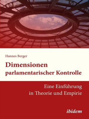 cover image of Dimensionen parlamentarischer Kontrolle